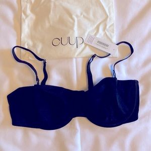 CUUP Black Satin bra. 36C